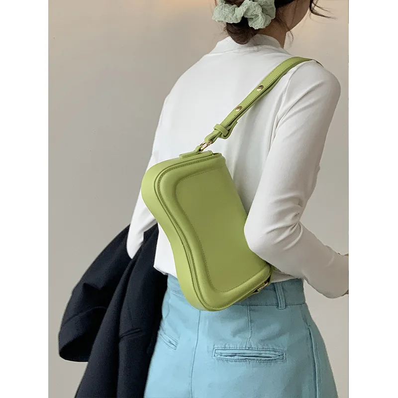 2023 Women Bags Armpit Shoulder Bag Small Shoulder Purse Underarm Bags Brand Pu Leather Summer Simple Shoulder Bag for Women