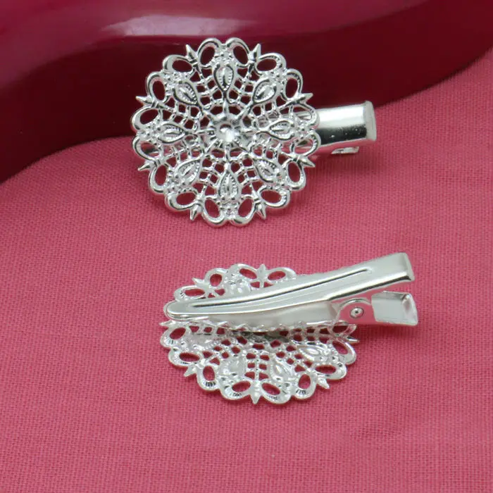 

10X 25*31mm DIY copper plating silver round big piece Hubei tong