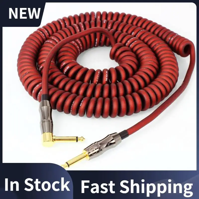 

Guitar Wire Guitar Cable High Quality Musical Instrument Wire Spring Wire Audio Cable Gold-plated plug 6M 10M Free Shipping