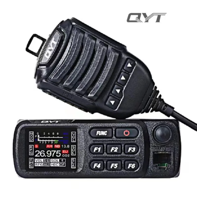 Автомагнитола QYT CB-27, 26,965-27,405 МГц, AM/FM, 12 В/24 В, 4 Вт