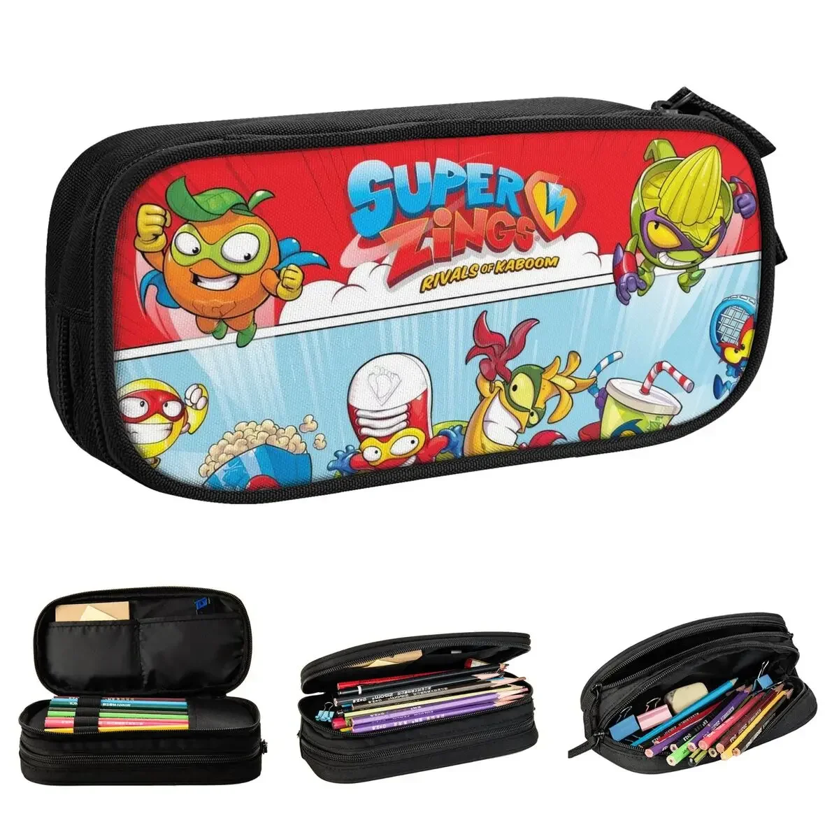 Супер Футляр для карандашей с рисунком в виде героев мультфильмов коробка ручек