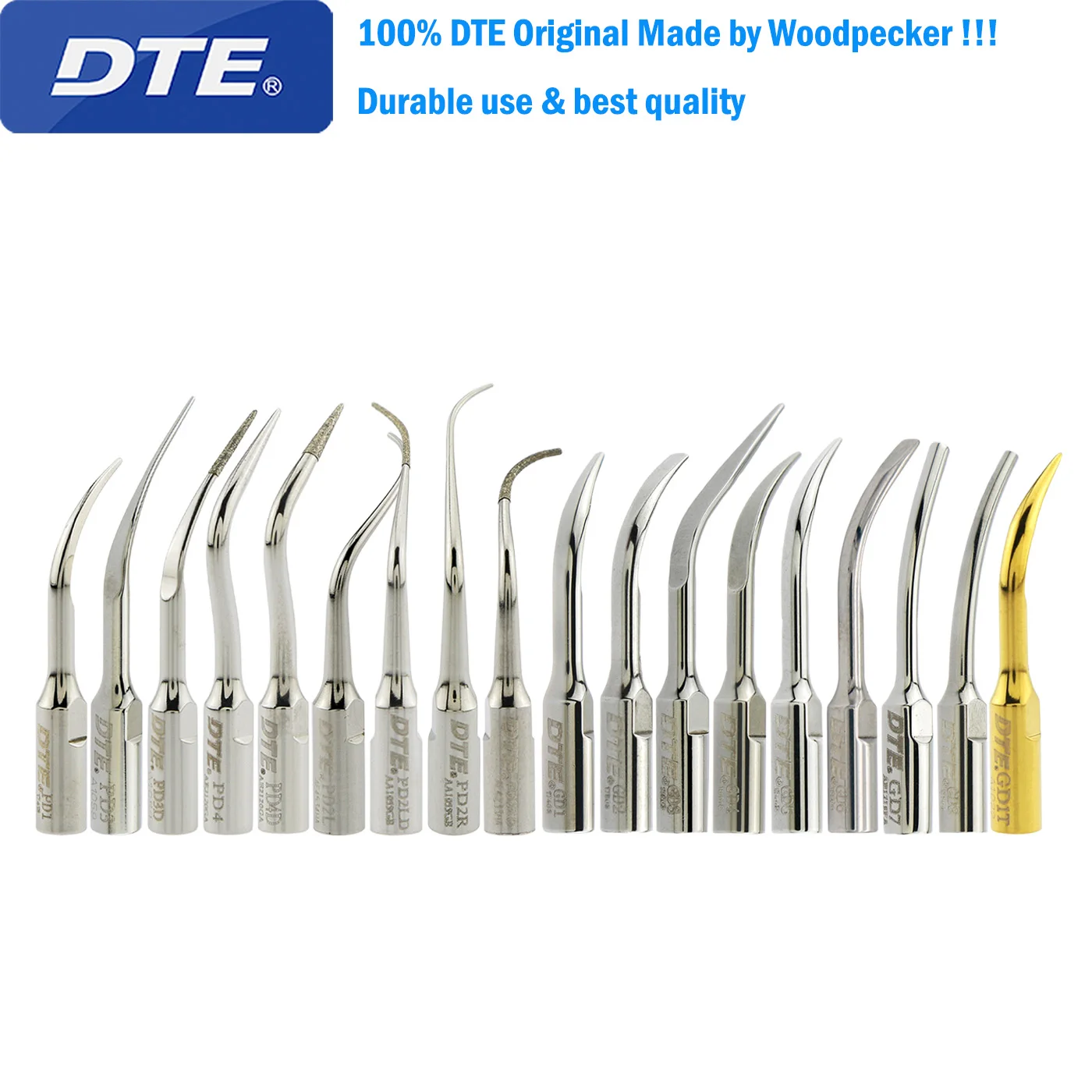 

DTE Dental Ultrasonic Scaler Tips Endo Tips GD/PD Series Fit NSK, SATELEC Scaler