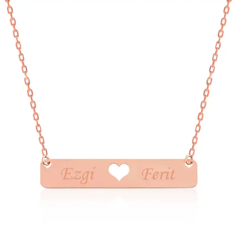 

Tevuli 925 Sterling Silver Personalized Is Rod Heart Necklace