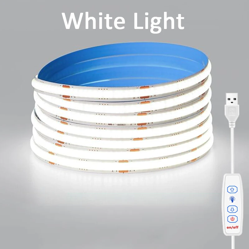 

USB Светодиодная лента COB белая 1м