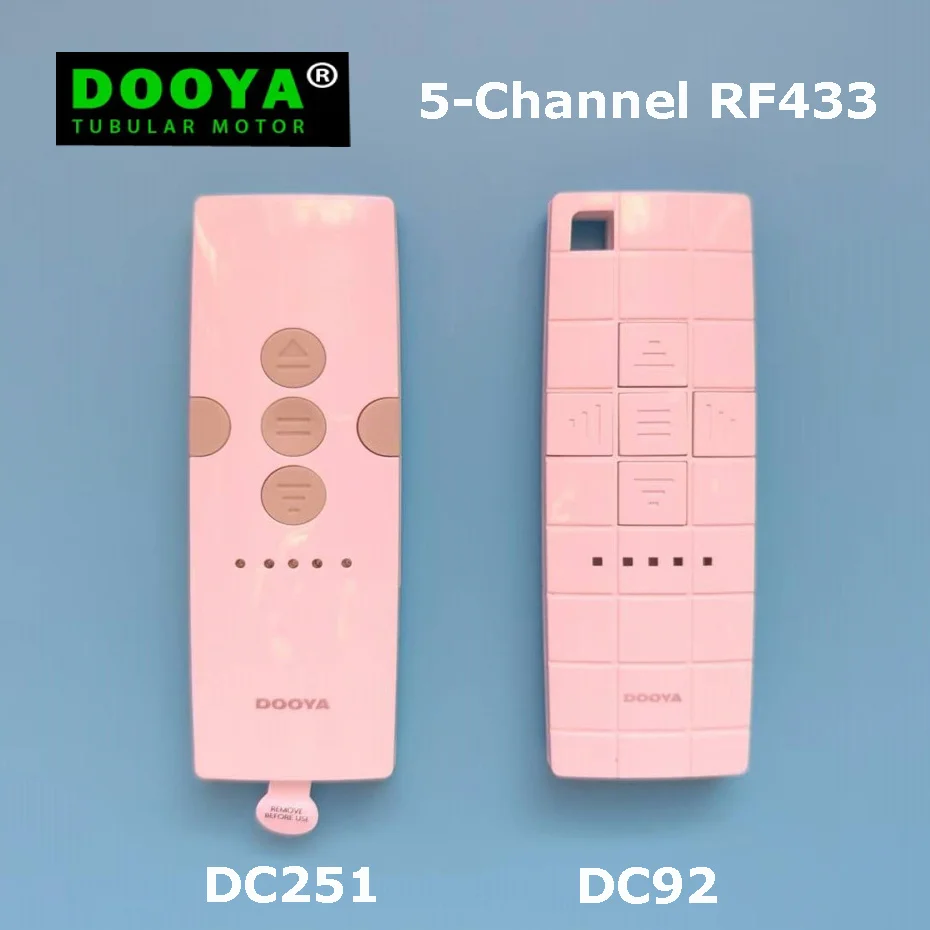 Dooya 5-канальный RF433 ручной излучатель DC92/DC251 дистанционное расстояние 30 м для