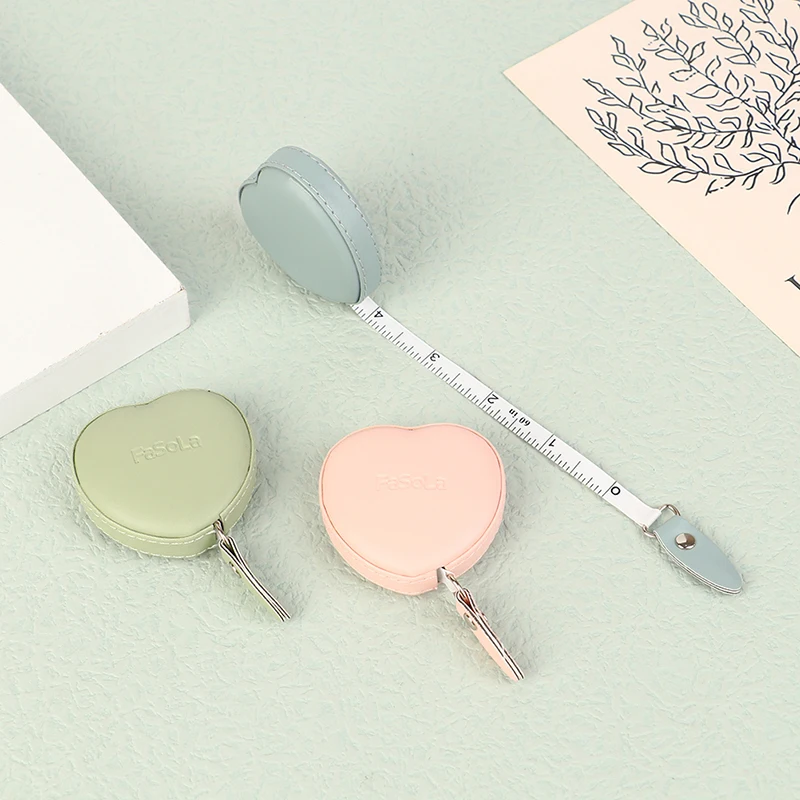 

1 шт., портативная Выдвижная мини-рулетка в форме сердца, 1,5 м