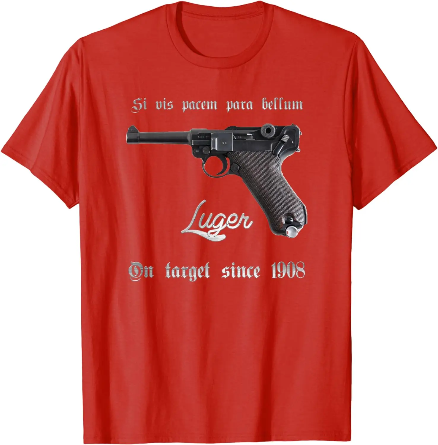 На цели с 1908 года 9 мм 38 ярдов 100% хлопок круглый вырез летняя повседневная мужская