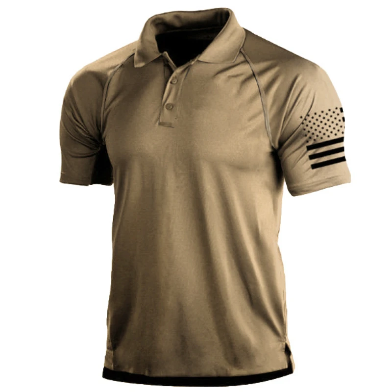 Military Tactical T-shirt Men Polo Shirt US Army Short Sleeve Clothing Tops Tees Summer Outdoor Military Polo Shirt Men T-shirts images - 6