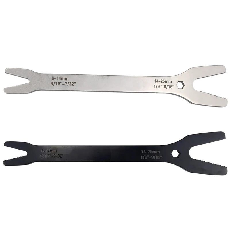 

Зубчатый V-образный пазовый длинный ручной двойной открытый конец гаечный ключ 6-14 мм 14-25 мм для ремонта