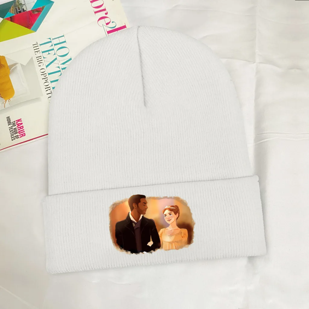 

The Duchess and The Duke Bridgerton Plot Love Phoebe Dynevor Knitting Beanie Caps Skullies Beanies Ski Caps Soft Bonnet Hats