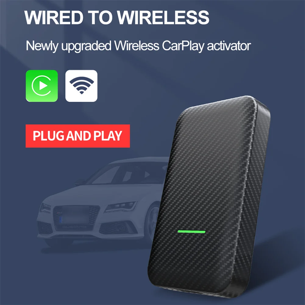 

CPC200-U2W Plus Wired To Wireless Carplay Ai Box With Dongle USB Adapter Bluetooth-compatible/WIFI Function Uilt-in GPS