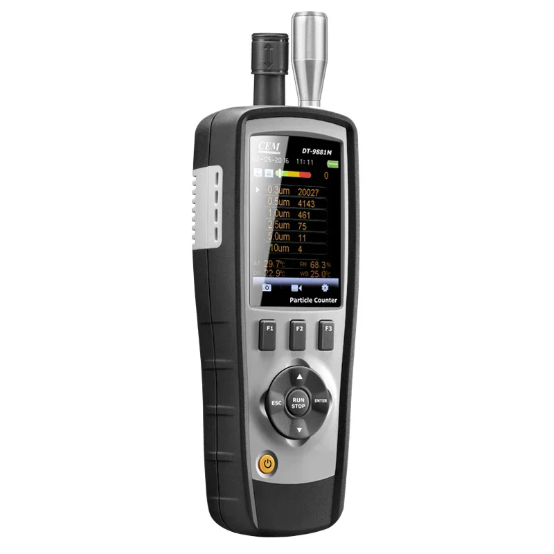 CEM DT-9881 Счетчик частиц воздуха 6 каналов (0 3 0 5 1 2 10 мкм) с 8-дюймовым цветным