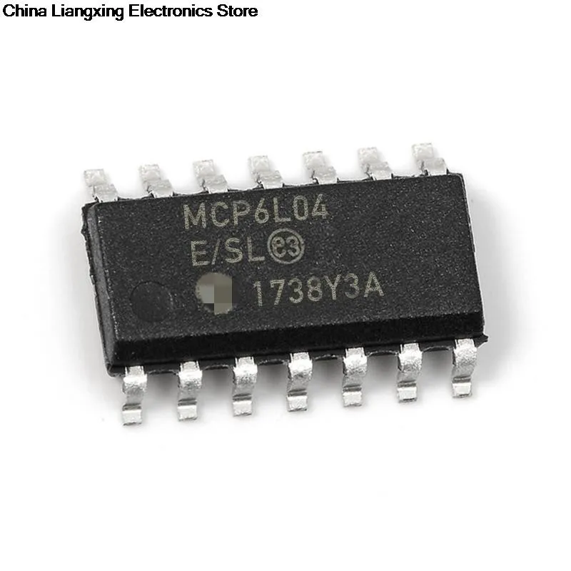 

10-100 шт., планшепосылка фон SOP-14 MCP6L04T