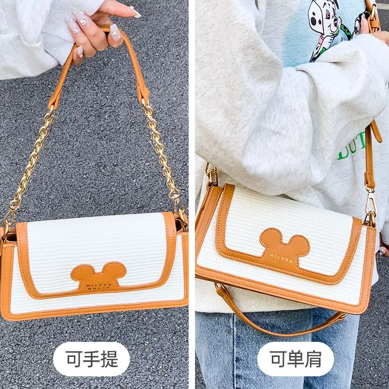 Disney Mickey New Bag Women's One Shoulder Diagonal Cross Bag Birthday Gift Fashion Casual New Style