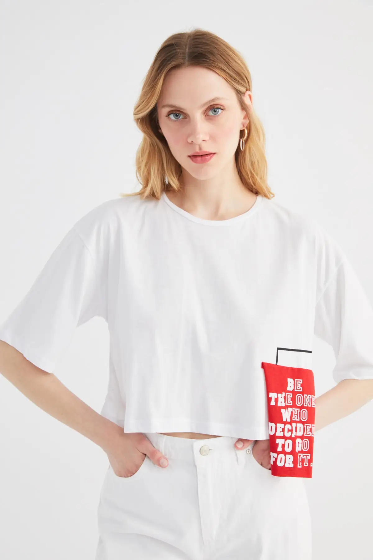 

Trendyol Crop Knitted T-Shirt TWOSS21TS3416