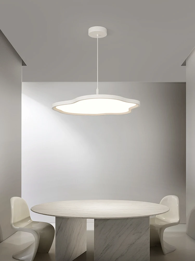 

Простая белая, черная, Золотая светодиодная подвеска, лампочка для столовой, гостиной, спальни, 3 цвета, пульт дистанционного управления, Современная декоративная лампочка