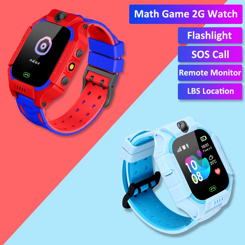 

New 2G Kids Smart Watch LBS Position Baby Phone With Camera SOS Remote Monitor Children Smartwatch For Boys Girls PK Q12 Q15