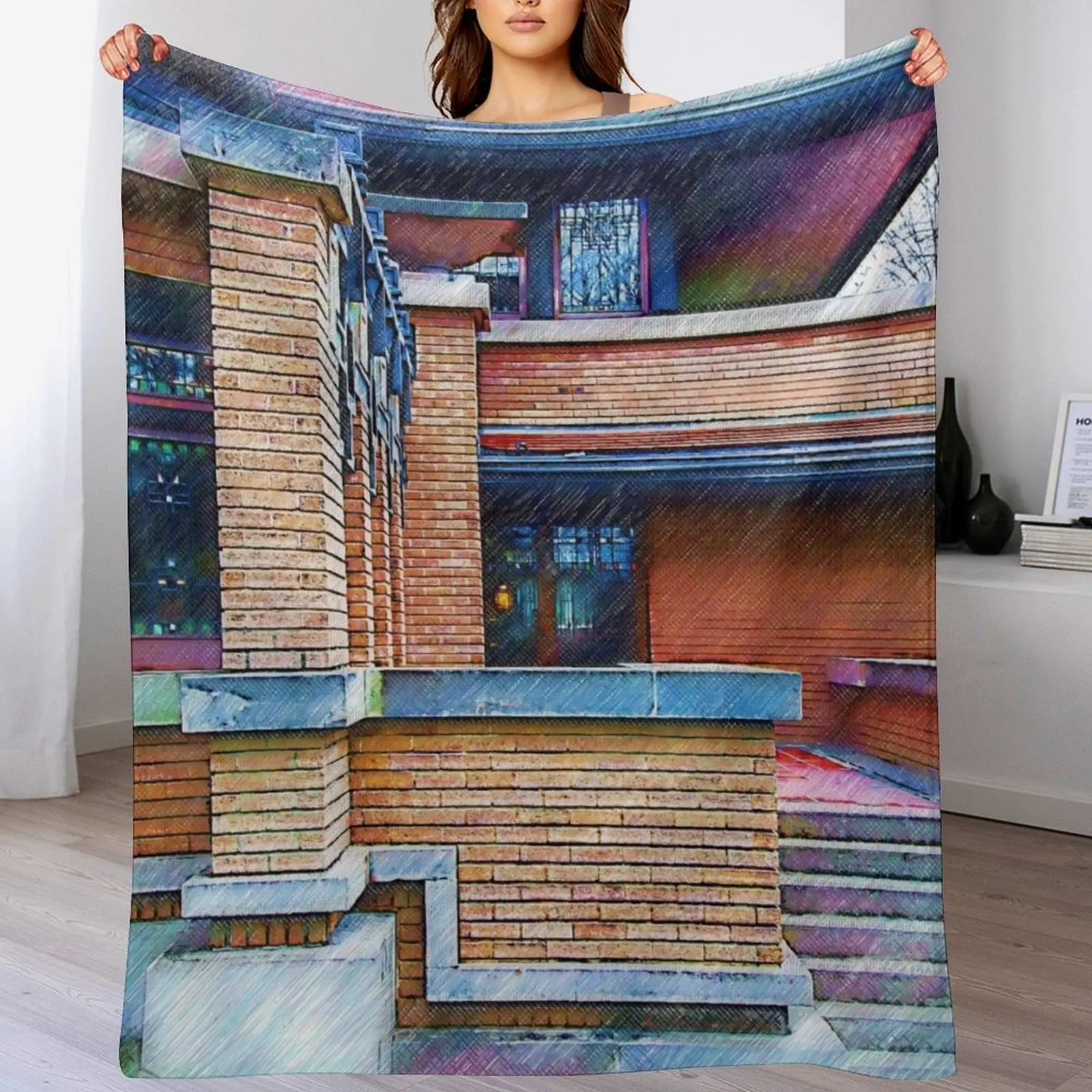 Одеяло с рисунками Meyer May House