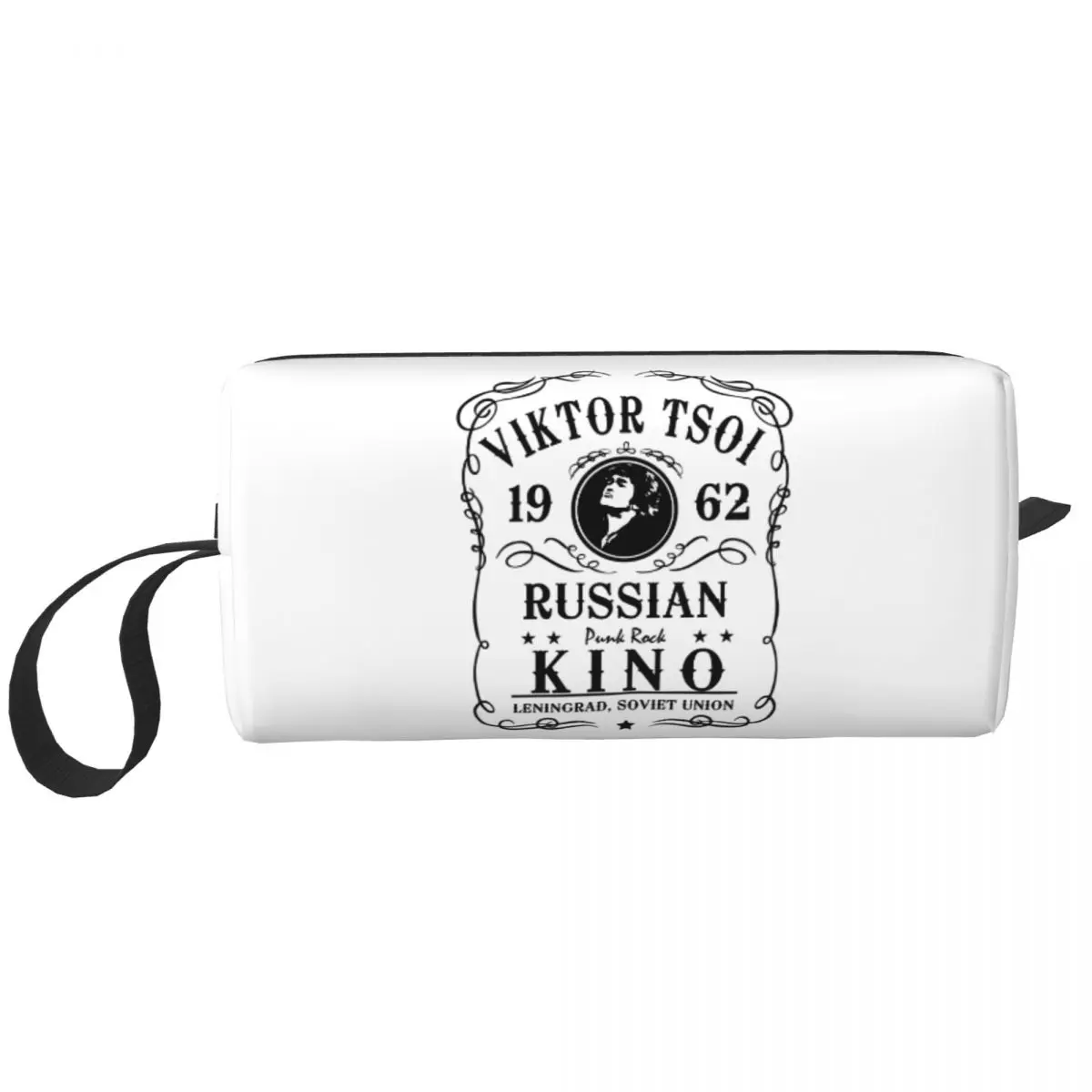 

Travel Viktor Tsoi Toiletry Bag Cute 1962 Russian Rock Band KINO Cosmetic Makeup Organizer for Women Beauty Storage Dopp Kit Box