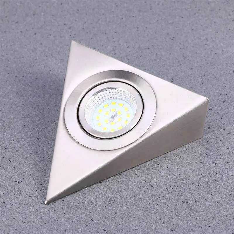 

13cm LED Under Cabinet Lights Stainless Steel Brushed Cupboard Lamp Daylight For Kitchen Wardrobe Wine Coolers TV Stands