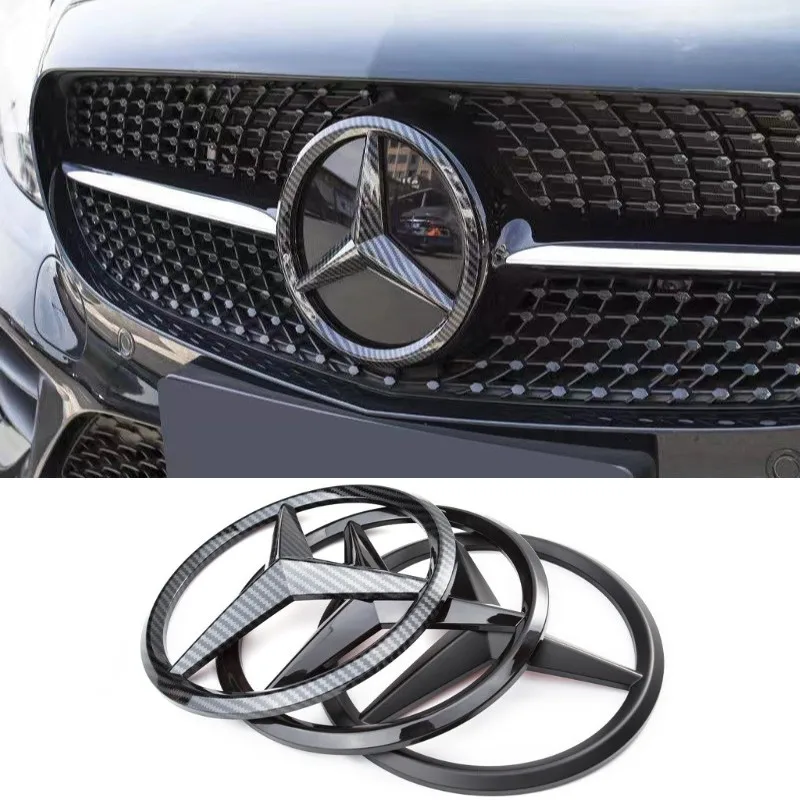 18,8 см ABS Автомобильная передняя решетка центральный значок Крышка эмблема для W204 W205 W210 W211 W212 W213 C E класс GLA GLK ML GLC GLE аксессуары