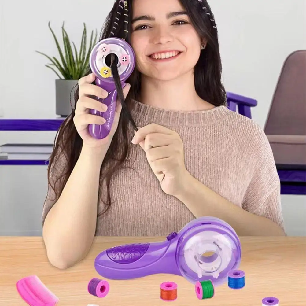 

Автоматический набор для плетения волос для девочек, электрическая машинка для плетения волос «сделай сам», машинка для плетения, роликовый инструмент для укладки волос для детей W7Y6