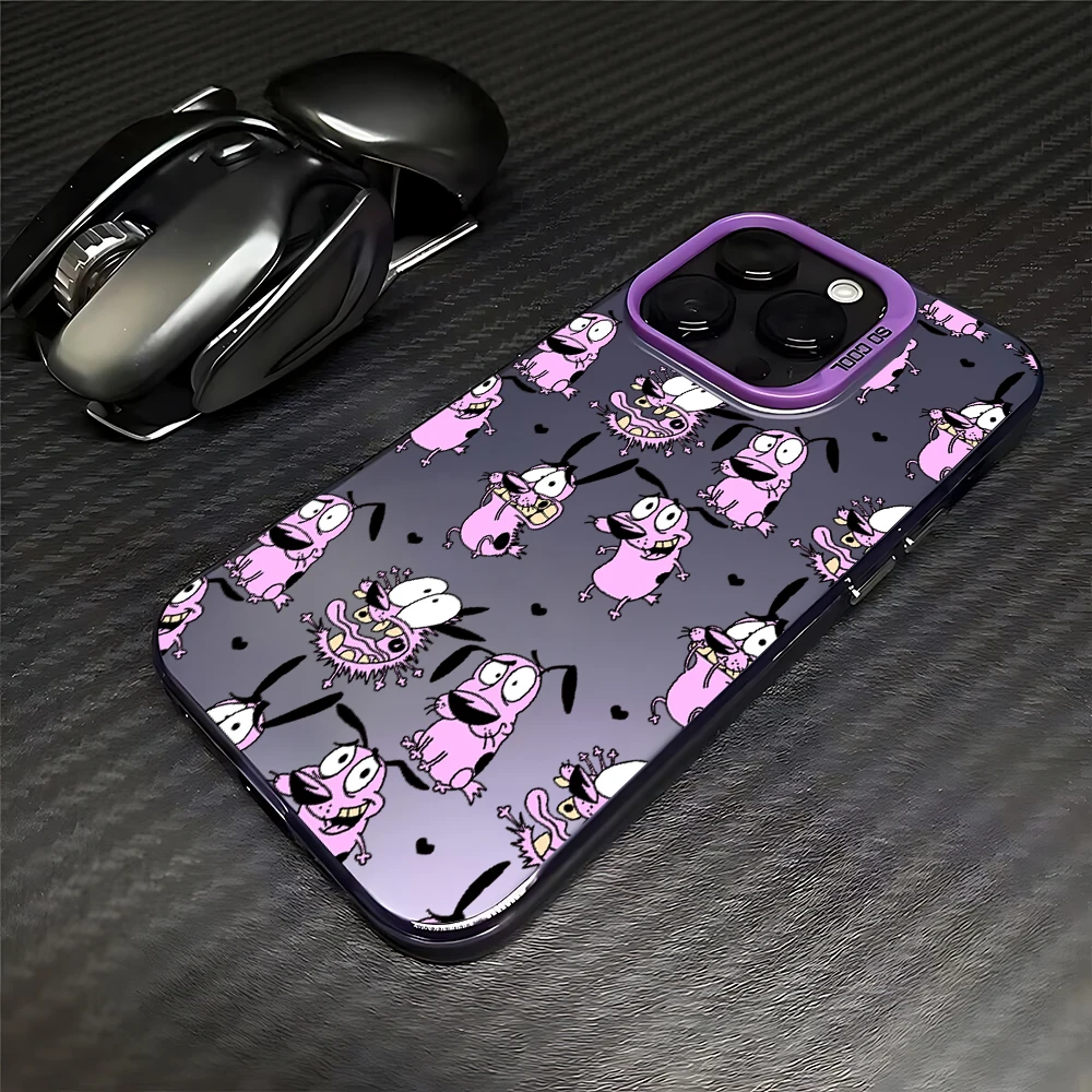 Чехол для телефона CARTOON COURAGE Cowardly Dog для iPhone 16, 15, 14, 13, 12, 11 Pro Max XS X XR 7 8 Plus Mini SE 2020 2022 (art.: 3920cc7b4243e) - 3920cc7b4243e