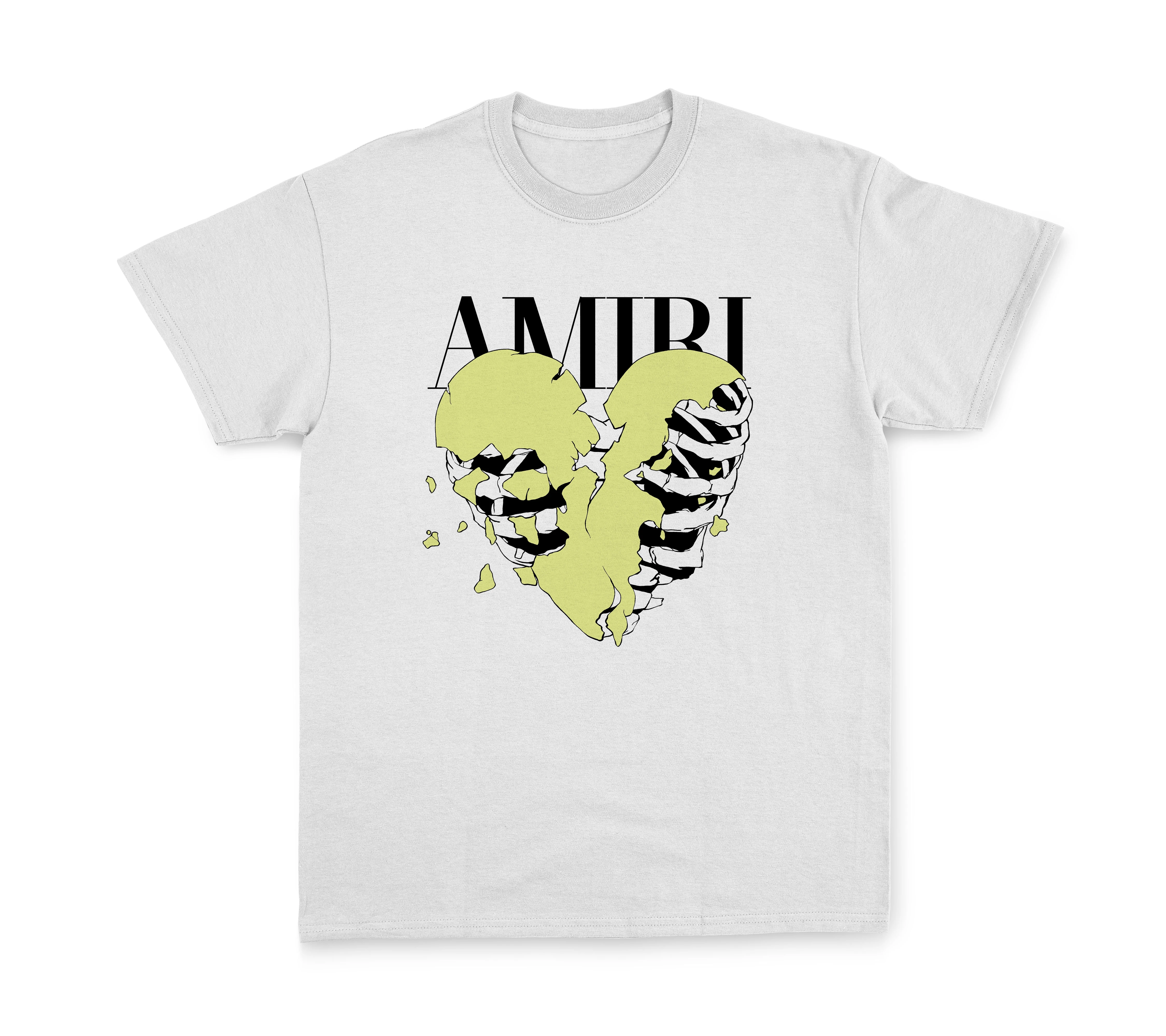 

White T-shirt printed short sleeve