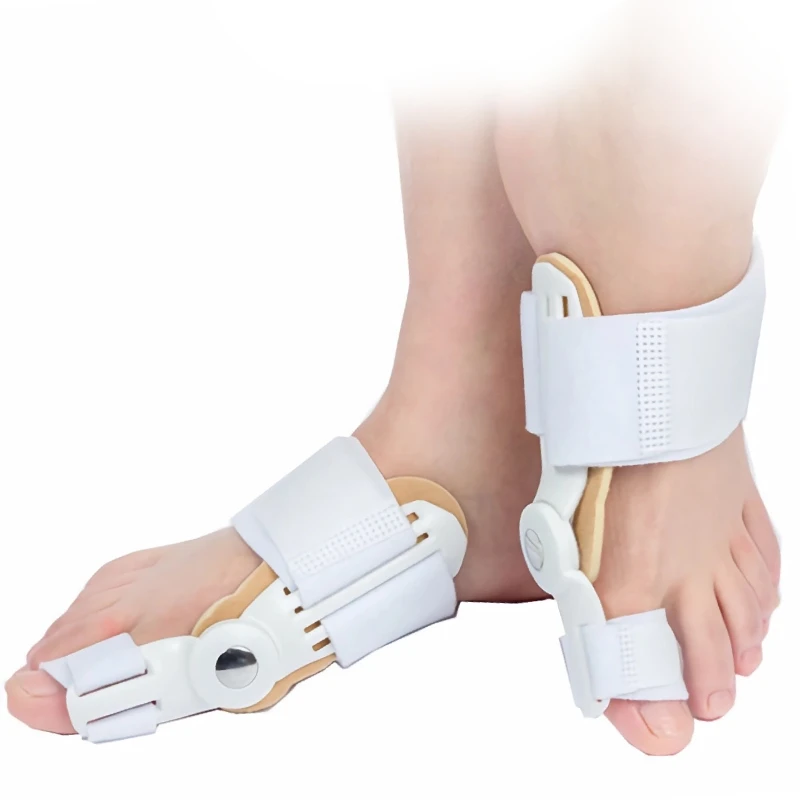 

2Pieces Foot Care Tools Hallux Valgus Orthosis Overlapping Corrector Bunion Adjuster Splint Big Toe Separators Straightener