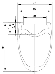 Углеродные велосипедные детали 700c 38 мм дорожные железная обода из углеродного