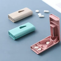mini portable medicine pill holder tablet cutter splitter pill case storage box pill tablet pill cutter divider organizer