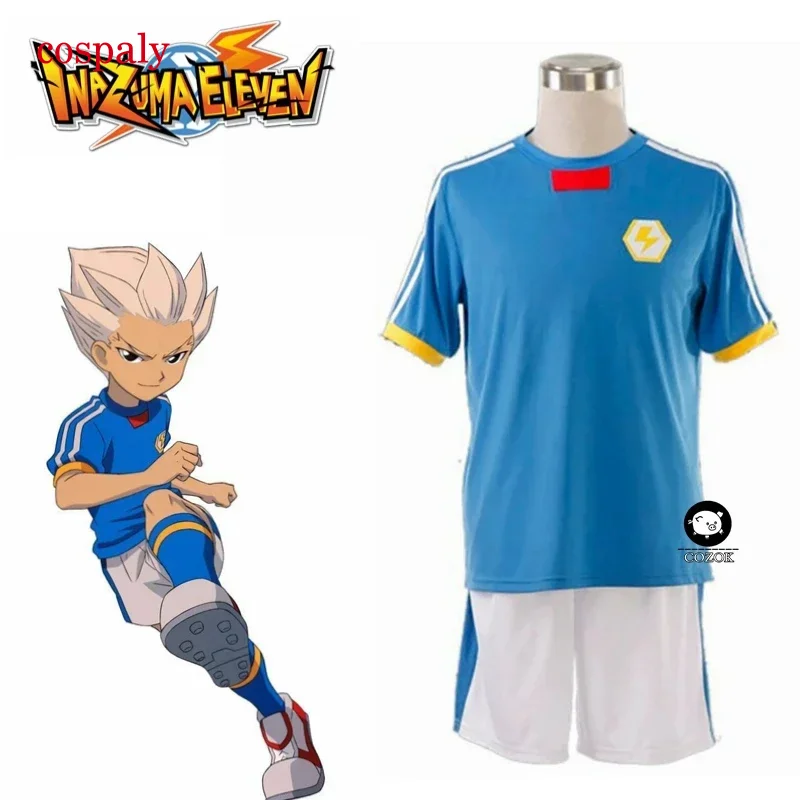 Аниме Inazuma Eleven gouenji Shuuya Япония любой размер горячая распродажа Хэллоуин синие