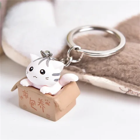 Картонный брелок кот