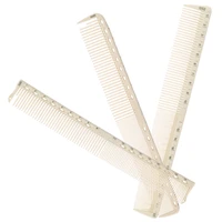1pc double sided laser scale hair comb pro hair brushes salon hairdressing comb with handle hair cutting styling tools g01