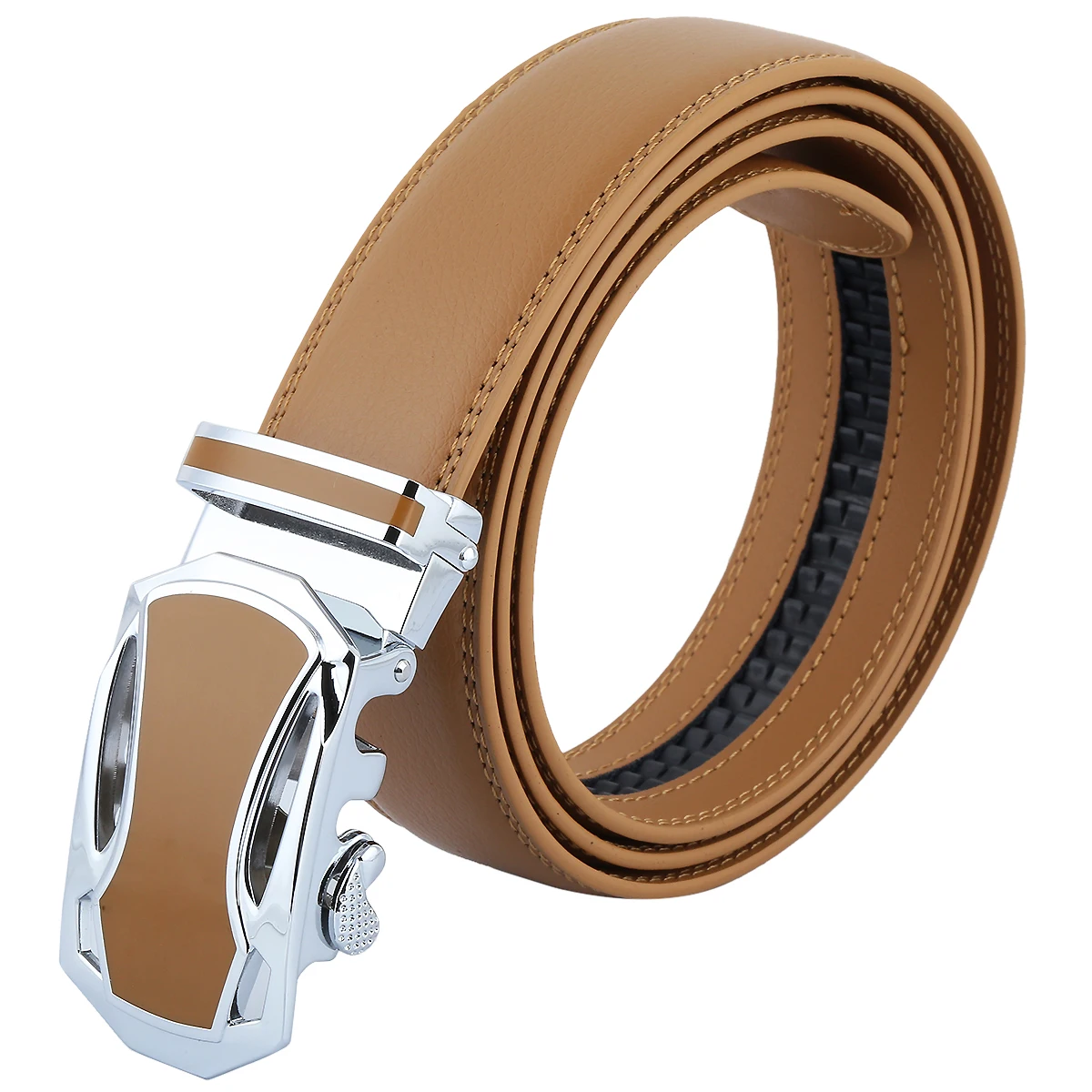Fashion All-Match Genuine Leather Men's Belt Automatic Buckle Real Leather Belt Casual Male Belts For Jeans Business Cowboy