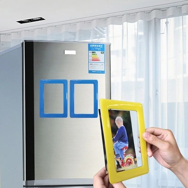 5 дюймовая цветная магнитная фоторамка магниты для фото холодильника идеально