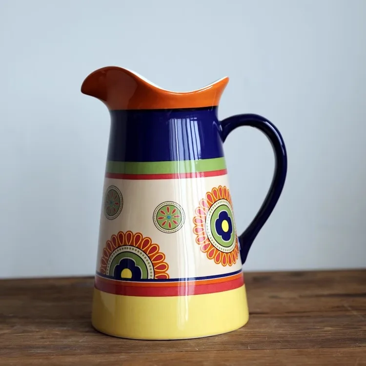 

Vintage Europe Ceramic Flowers Vase Pot Boho Home Decor Room Wedding Decoration Living Room Dining Table Interior Vase