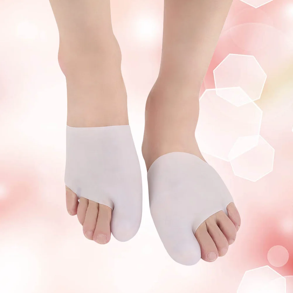 

1 Pair of Big Toe Splint Comfortable Flexible Toe Porector Toe Cap for Blisters Hammer Toes Corns Ingrown Toenails