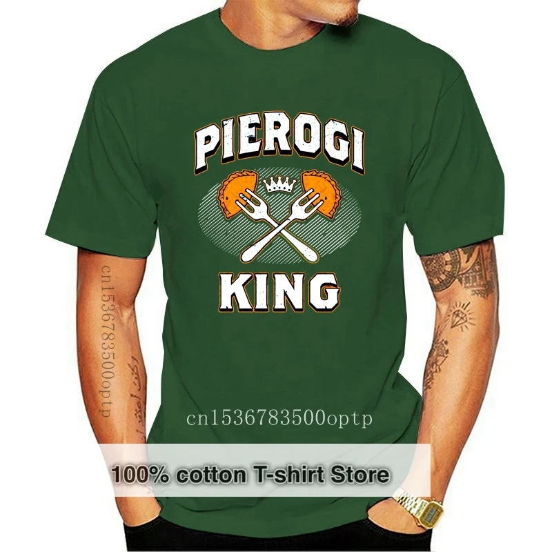

Польская футболка Pierogi King, популярная футболка без надписи