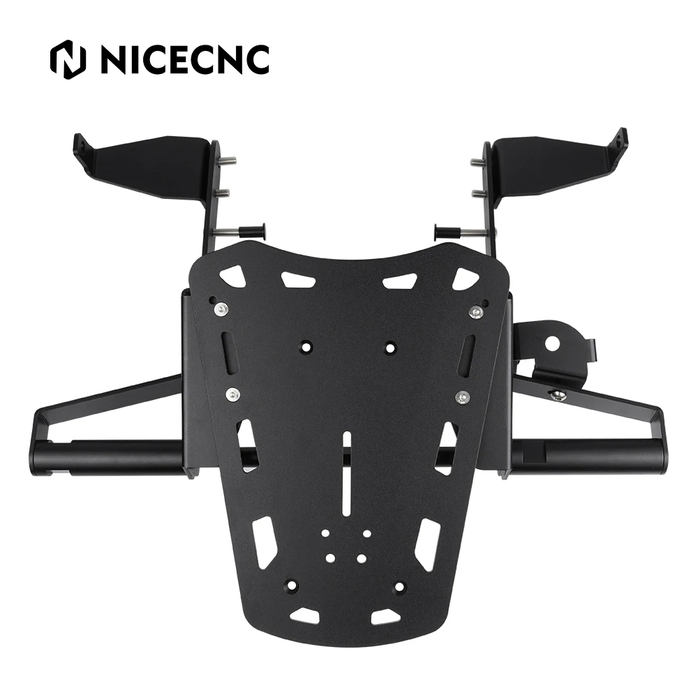 NICECNC 52mm*35mm Rear Luggage Rack Bracket For Yamaha Raptor 700 YFM700 Raptor 700R YFM700R ATV Accessories Aluminum Black