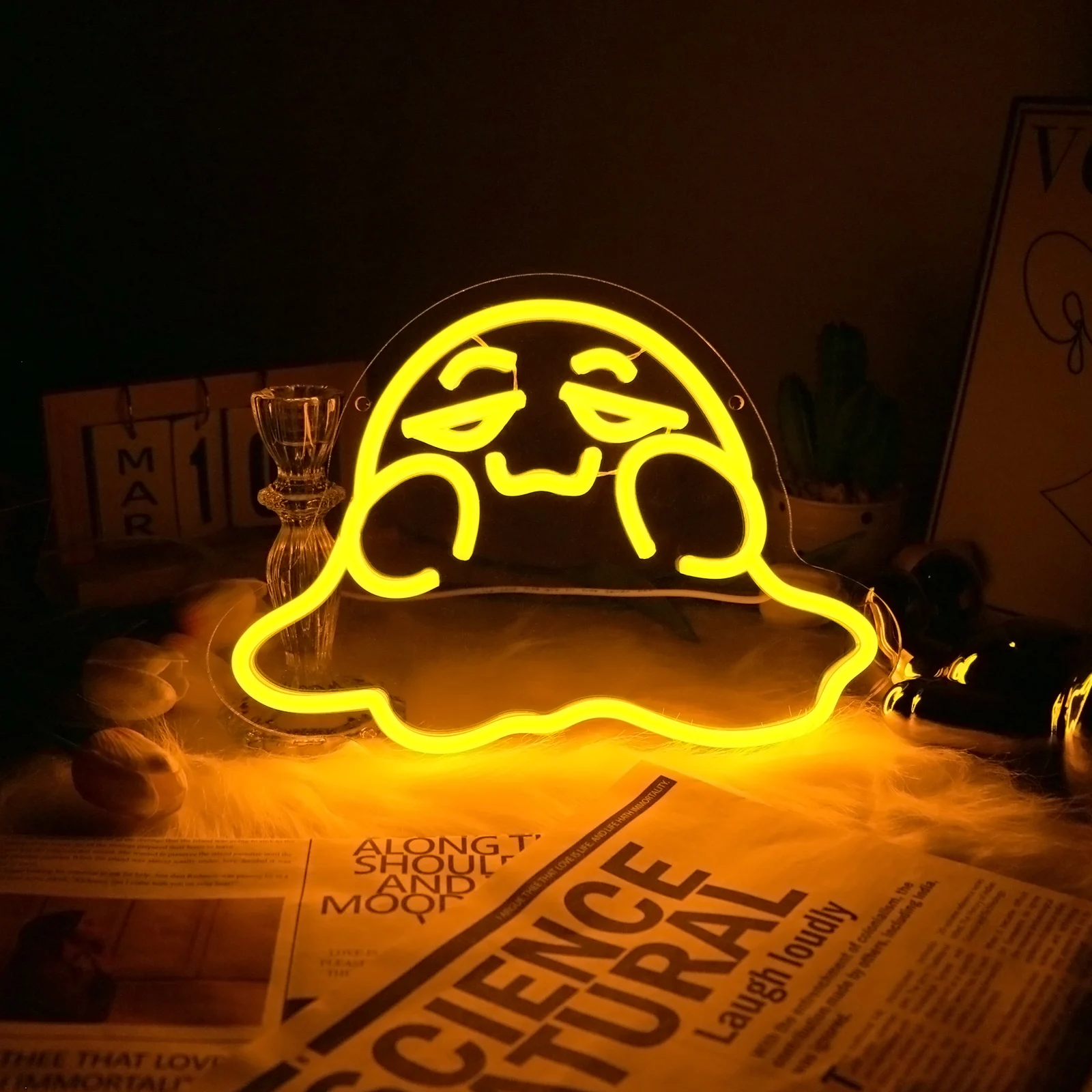 UponRay неоновая вывеска привидение светодиодная лампа с регулируемой яркостью