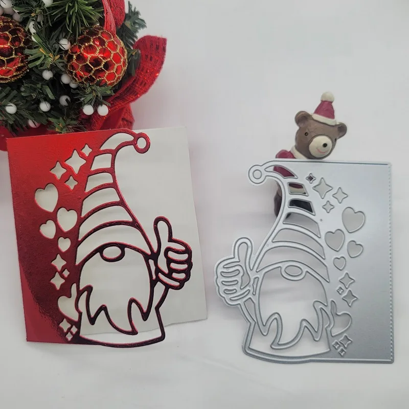 

Pan's 2022 Christmas Santa Claus Cutting Dies Metal Scrapbooking Stencils Die Cuts Background Decor DIY Embossing Album Mold