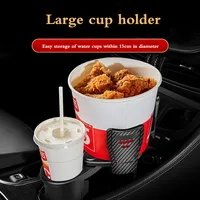 Car Multifunctional Cup Holder Drinking Bottle Large Space Storage Car Water Bottle food tray Rotatable Car stand Accessories