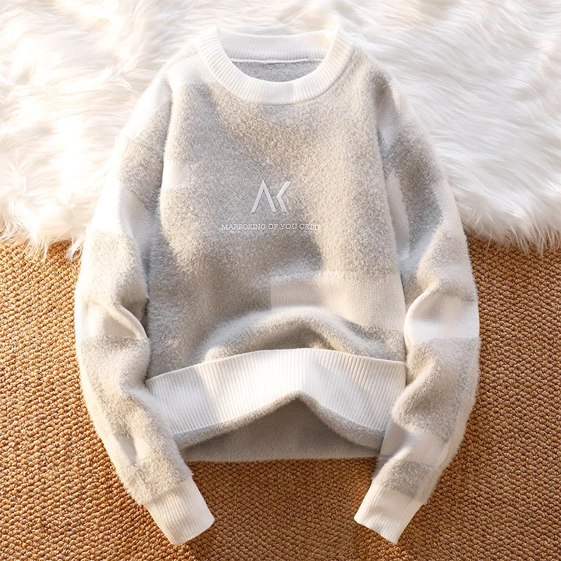 New Arrival New Men Hip Hop Streetwear Sweater Fashion Casual Men Sweater Striped For Men Clothing Pullovers Warm Sueter