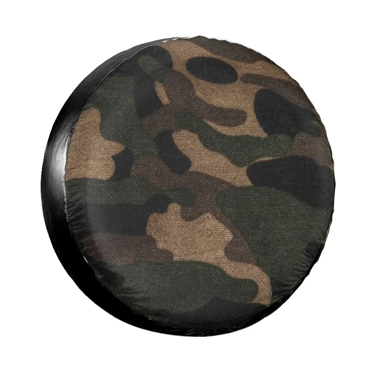 

Military Army Camo Woodland Camouflage Spare Tire Cover for Jeep Honda Dust-Proof Car Wheel Covers 14" 15" 16" 17" Inch