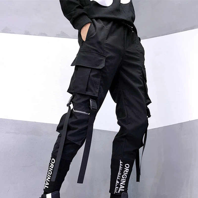 

New Streetwear Men's Multi Pockets Harem Cargo Pants Hip Hop Casual Male Track Joggers Trousers Fashion Harajuku Men Pants new