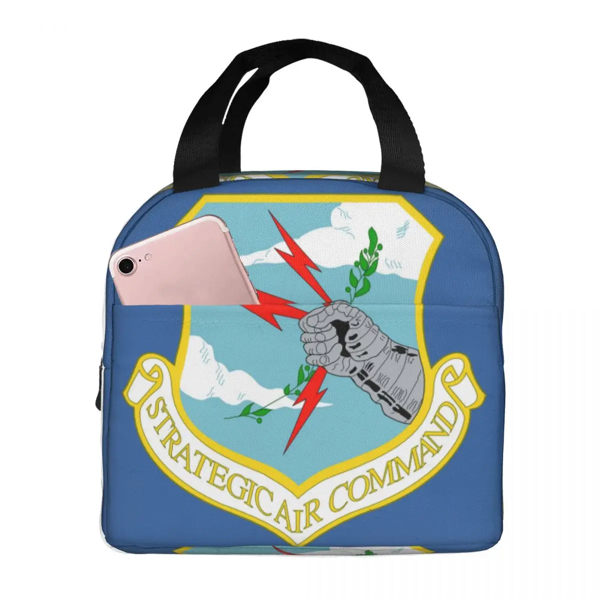 

Strategic Air Command Portable Insulated Oxford Lunch Bag Reusable Lunch Box Lunch Organizer Thermal Cooler Tote Bag