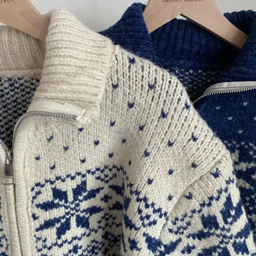 Весенний женский вязаный топ 2024 элегантный винтажный жаккардовый свитер на