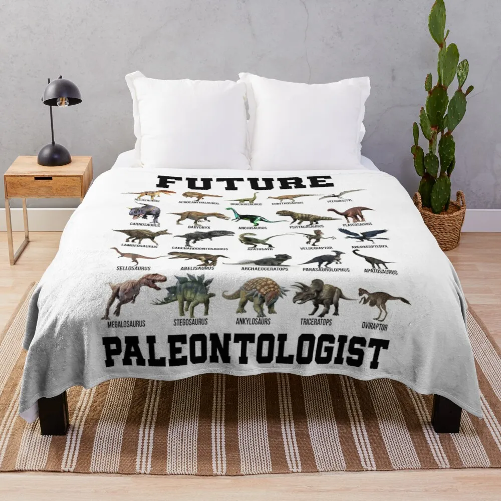 

Kids Future Paleontologist Cool Dinosaur Lover ShirtThrow Blanket