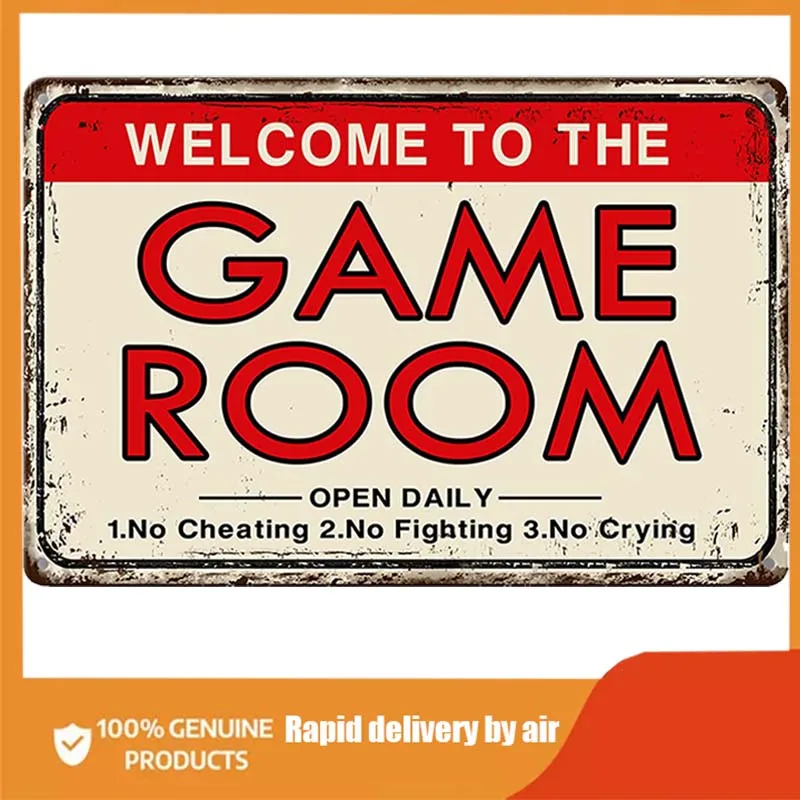 

Аксессуары и декор для видеоигр, ретро аркадные жестяные знаки, бильярдный кинотеатр, порошковый Декор для комнаты, настенный постер для до...